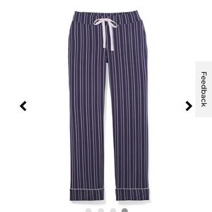 NWT Soma Intimates navy timeless stripe super soft pajama pants XXL long
